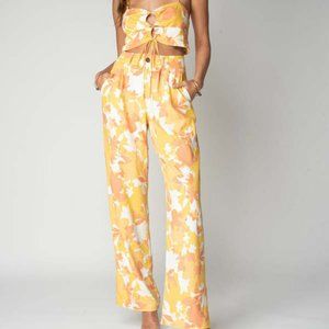 Stillwater pleated linen trouser pants XS